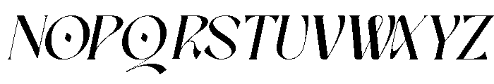 Rastica Italic Italic Font UPPERCASE