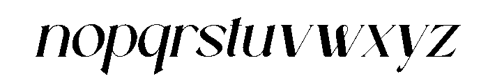 Rastica Italic Italic Font LOWERCASE