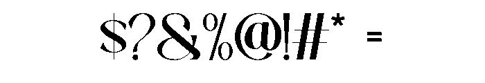 Rastica Regular Font OTHER CHARS