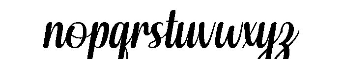 Rastim Font LOWERCASE