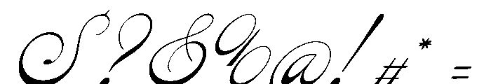 Rastiya Daffodil Italic Font OTHER CHARS
