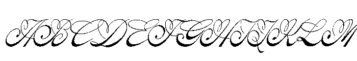 Rastiya Daffodil Italic Font UPPERCASE