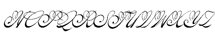Rastiya Daffodil Italic Font UPPERCASE