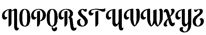 Rasyad Font UPPERCASE