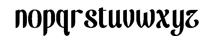 Rasyad Font LOWERCASE