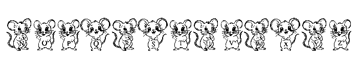Rat Font UPPERCASE