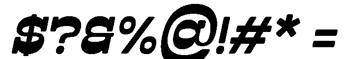 Ratesa Italic Font OTHER CHARS