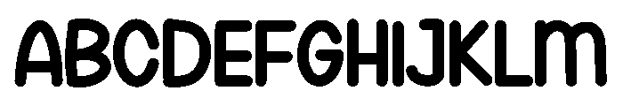 Rather polite Font UPPERCASE