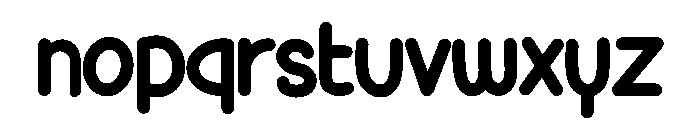 Rather polite Font LOWERCASE