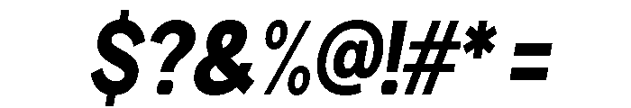Rathing Black Condensed Italic Font OTHER CHARS