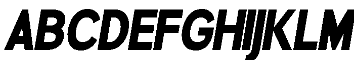 Rathing Black Condensed Italic Font UPPERCASE