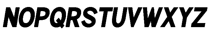 Rathing Black Condensed Italic Font UPPERCASE