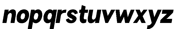 Rathing Black Condensed Italic Font LOWERCASE