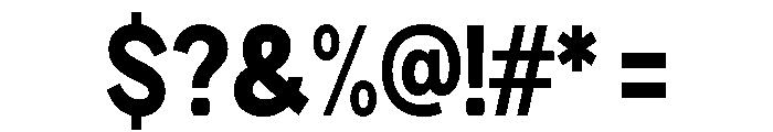 Rathing Black Condensed Font OTHER CHARS