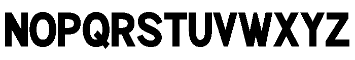 Rathing Black Condensed Font UPPERCASE