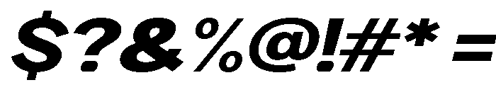 Rathing Black Expanded Italic Font OTHER CHARS