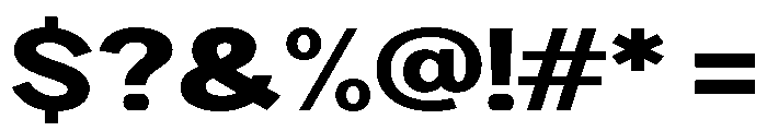 Rathing Black Expanded Font OTHER CHARS