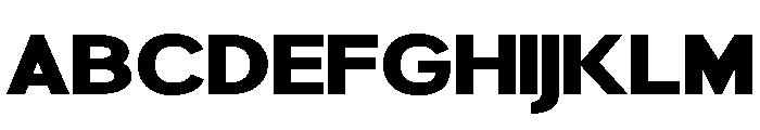 Rathing Black Expanded Font UPPERCASE