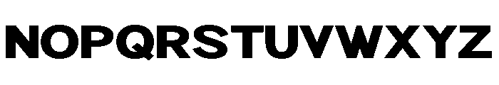Rathing Black Expanded Font UPPERCASE