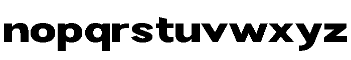 Rathing Black Expanded Font LOWERCASE