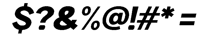 Rathing Black Italic Font OTHER CHARS