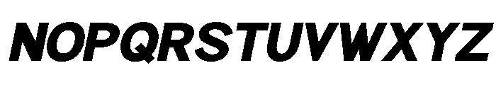 Rathing Black Italic Font UPPERCASE