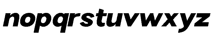 Rathing Black Italic Font LOWERCASE