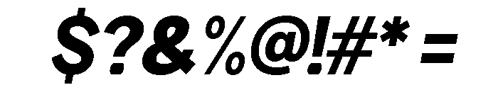 Rathing Black SemCond Ita Font OTHER CHARS