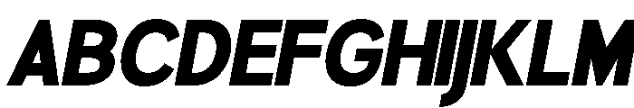Rathing Black SemCond Ita Font UPPERCASE