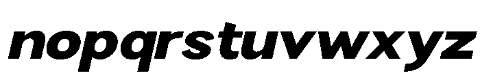 Rathing Black SemExp Ita Font LOWERCASE