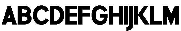 Rathing Black SemiCondensed Font UPPERCASE