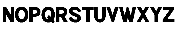 Rathing Black SemiCondensed Font UPPERCASE