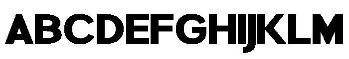 Rathing Black SemiExpanded Font UPPERCASE