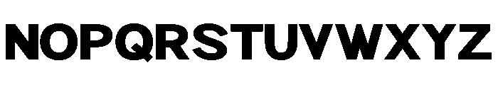 Rathing Black SemiExpanded Font UPPERCASE
