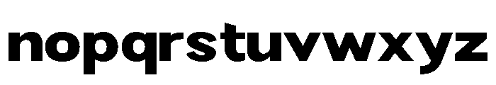 Rathing Black SemiExpanded Font LOWERCASE