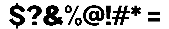 Rathing Black Font OTHER CHARS