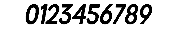 Rathing Bold Condensed Italic Font OTHER CHARS
