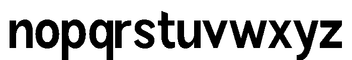 Rathing Bold Condensed Font LOWERCASE