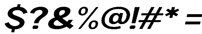 Rathing Bold Expanded Italic Font OTHER CHARS