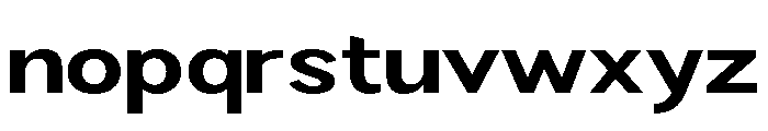 Rathing Bold Expanded Font LOWERCASE
