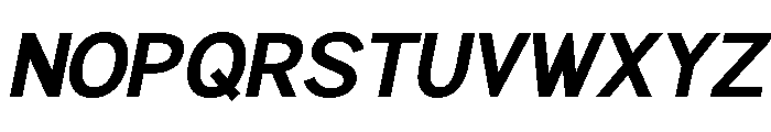 Rathing Bold Italic Font UPPERCASE