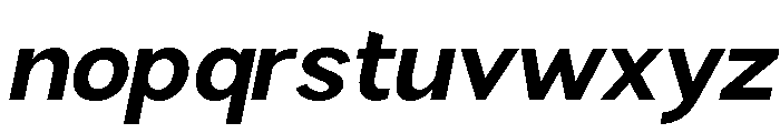 Rathing Bold Italic Font LOWERCASE