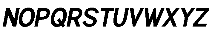 Rathing Bold SemCond Ita Font UPPERCASE
