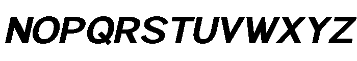 Rathing Bold SemExp Ita Font UPPERCASE