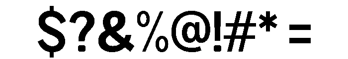 Rathing Bold SemiCondensed Font OTHER CHARS