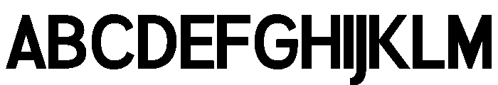 Rathing Bold SemiCondensed Font UPPERCASE