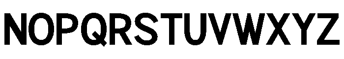 Rathing Bold SemiCondensed Font UPPERCASE