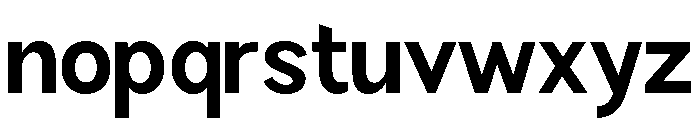 Rathing Bold SemiCondensed Font LOWERCASE