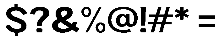 Rathing Bold SemiExpanded Font OTHER CHARS