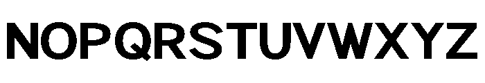 Rathing Bold SemiExpanded Font UPPERCASE